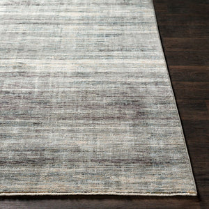 Livabliss Presidential Fringe Border Polyester Area Rug Mid-century Modern Style for Living Rooms Dusty Sage, Gra 5' x 8'2" PDT2309-582