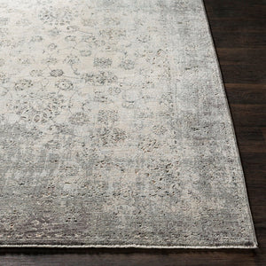 Livabliss Presidential Fringe Accent Rug Machine Woven Polyester Traditional Entryway Floor Mat Dusty Sage, Gra 3'3" x 8' PDT2310-338