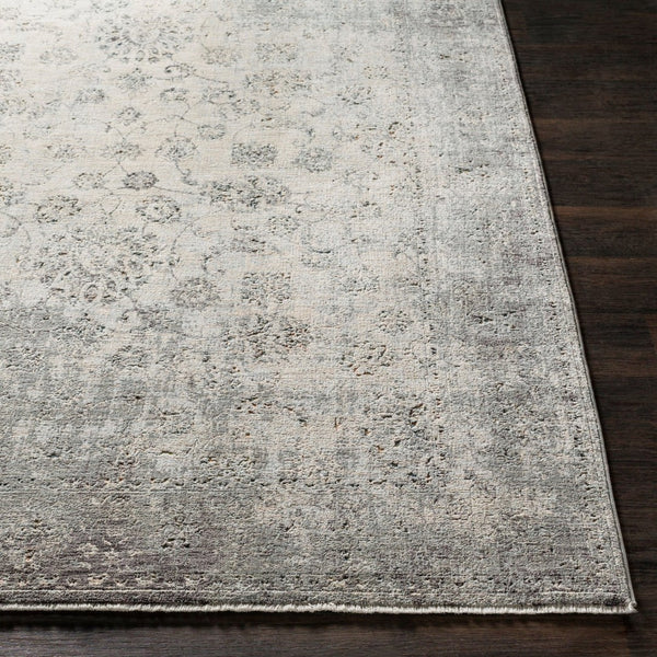 Livabliss Presidential Fringe Accent Rug Machine Woven Polyester Traditional Entryway Floor Mat Dusty Sage, Gra 3'3" x 8' PDT2310-338