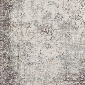 Livabliss Presidential Fringe Accent Rug Machine Woven Polyester Traditional Entryway Floor Mat Dusty Sage, Gra 3'3" x 8' PDT2310-338