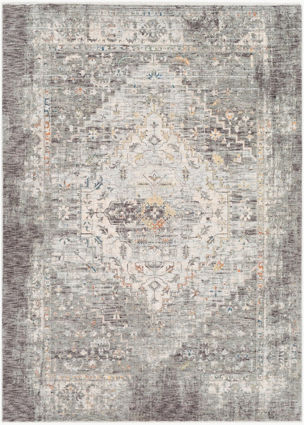 Livabliss Presidential Collection Traditional Fringe Area Rug Woven Polyester for Large Rooms Dusty Sage, Gra 8'10" x 12'10" PDT2311-9131