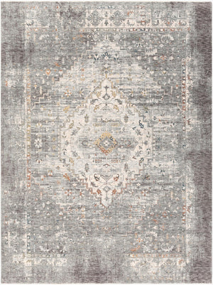 Livabliss Presidential Collection Traditional Fringe Area Rug Woven Polyester for Large Rooms Dusty Sage, Gra 7'10" x 10' PDT2311-710103