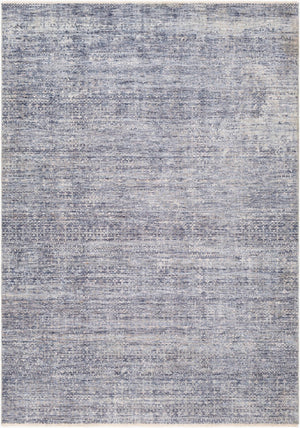 Livabliss Presidential Machine Woven Polyester Area Rug with Fringe Mid-century Bohemian Accent Blue, Ice Blue 12'10" x 8'10" PDT2315-9131