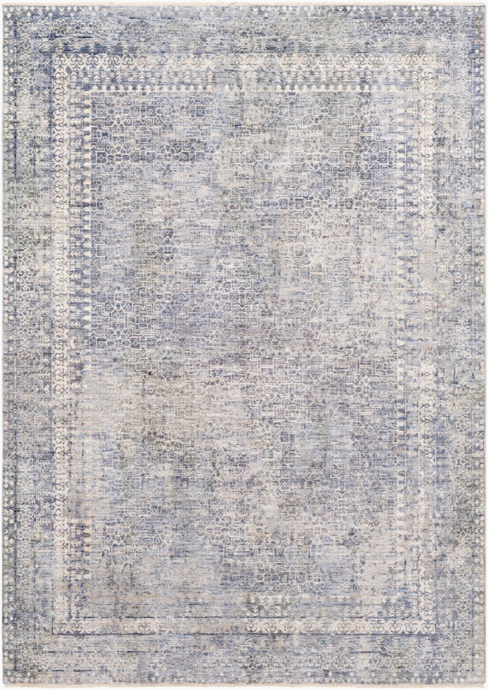 Livabliss Presidential Medallion Woven Polyester Accent Rug for Entryways Bathrooms and Bedrooms Blue, Sage 2' x 3'3" PDT2320-233