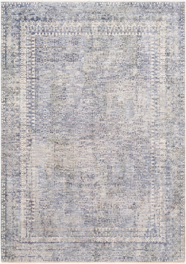 Livabliss Presidential Medallion Woven Polyester Accent Rug for Entryways Bathrooms and Bedrooms Blue, Sage 2' x 3'3" PDT2320-233