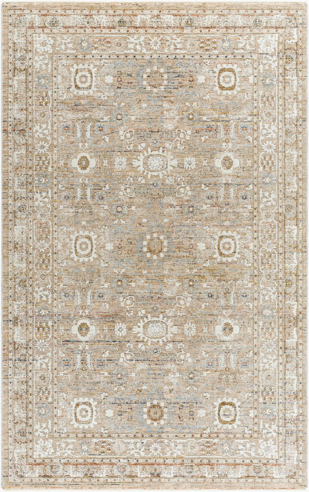 Livabliss Presidential Fringe Accent Rug Machine Woven Polyester Traditional Entryway Mat PDT2334-233
