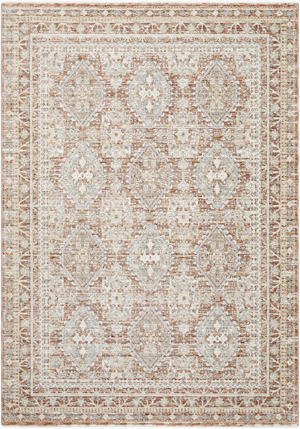 Livabliss Presidential Traditional Fringe Area Rug Turkey Woven Polyester Pile Living Room PDT2336-9131