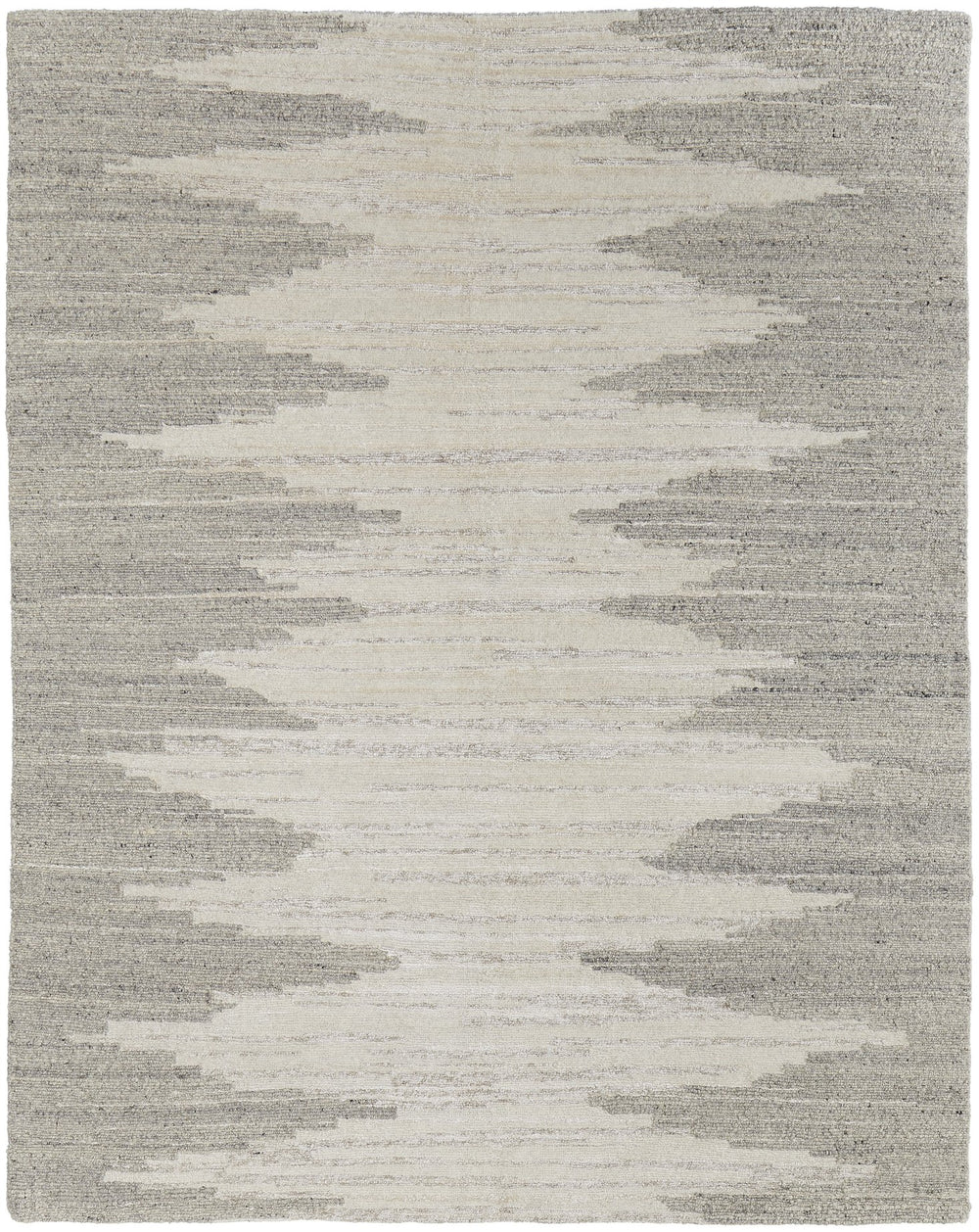Feizy Rugs Navaro Hand-woven Wool And Viscose Rug - Modern Abstract Design For Effortless Elegance And Warmth Ivory,Tan Wool,Viscose Nav8915fivygryj55