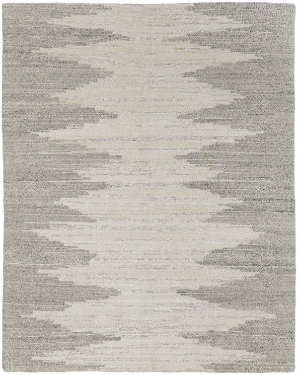Feizy Rugs Navaro Hand-woven Wool And Viscose Rug - Modern Abstract Design For Effortless Elegance And Warmth Ivory,Tan Wool,Viscose Nav8915fivygryj55
