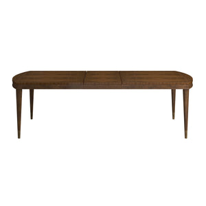 A.R.T. Furniture Eave Elegant Dining Table In Quartered Walnut With Stunning Diamond Pattern And Tapered Legs Brown Material(S), Poplar And Parawood Solids,Walnut Veneer 336222-1860