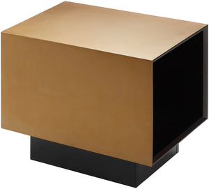 Peaceful PEC-002 18"H x 22"W x 16"D End Table PEC-002  Top: , Dark Brown; Base: Dark Brown Surya