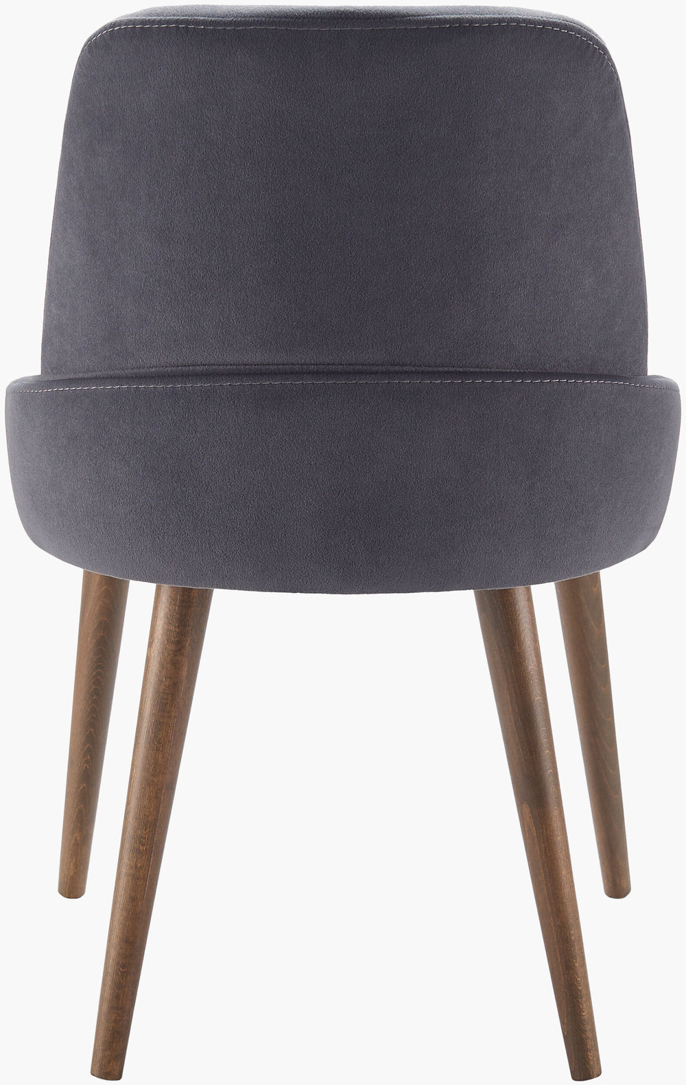 Surya Peregrine Modern Dining Chair - 32"H Minimalist Design With Ergonomic Support & Faux Suede Comfort Upholstery, Black,Base, Charcoal Polyester,Beechwood,Polyurethane Foam Peg001-set