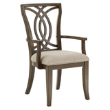 Homelegance By Top-Line Estefania Dark Walnut Finish and Fabric Dining Chairs (Set of 2) Brown Wood