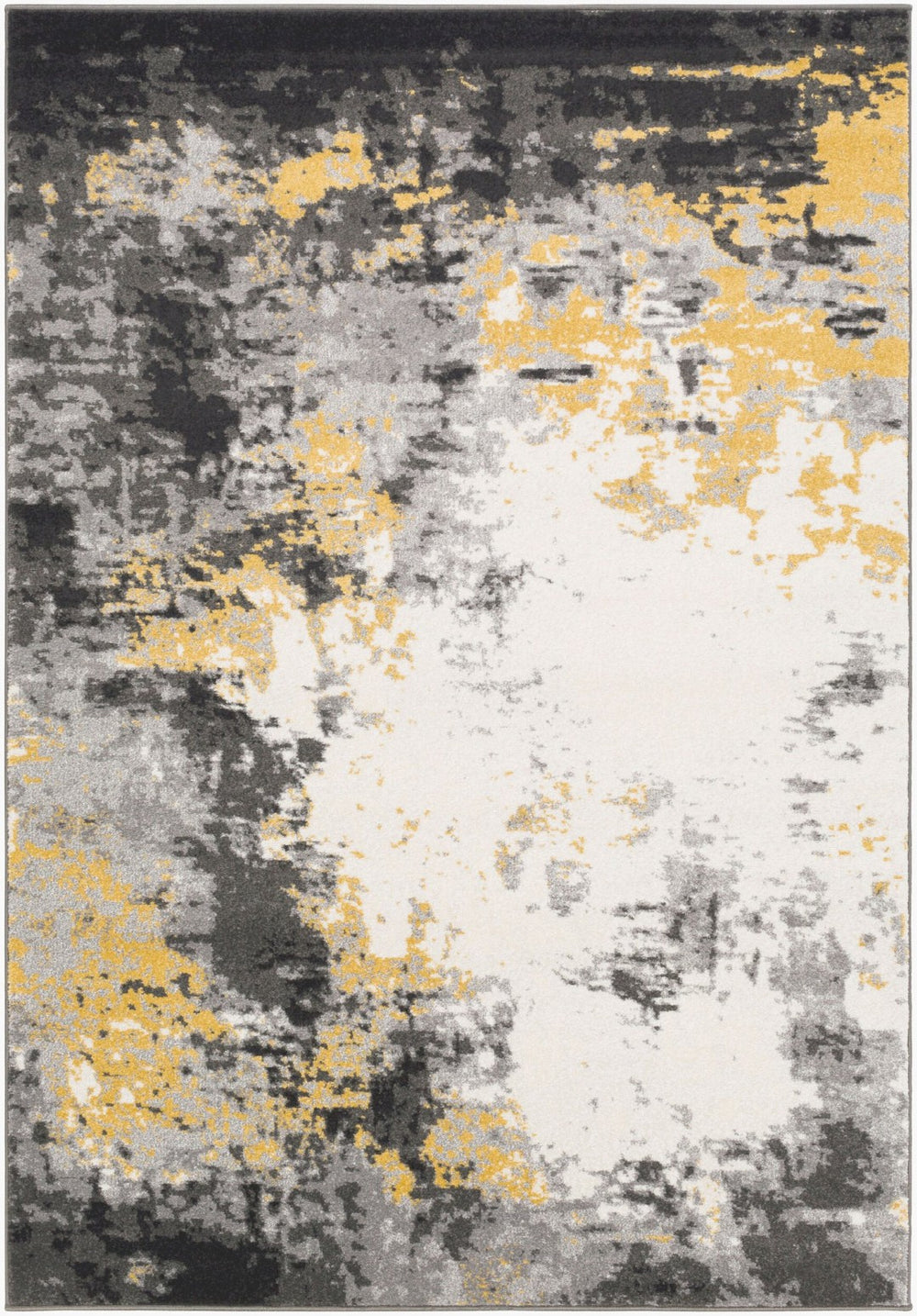 Livabliss Pepin Geometric Polypropylene Area Rug Turkish Woven Bold Pattern for Entryway Kitchen Charcoal, Black 5'3" x 7'7" PEI1011-5376