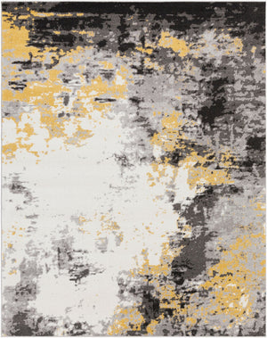 Livabliss Pepin Geometric Polypropylene Area Rug Turkish Woven Bold Pattern for Entryway Kitchen Charcoal, Black 7'10" x 10' PEI1011-71110