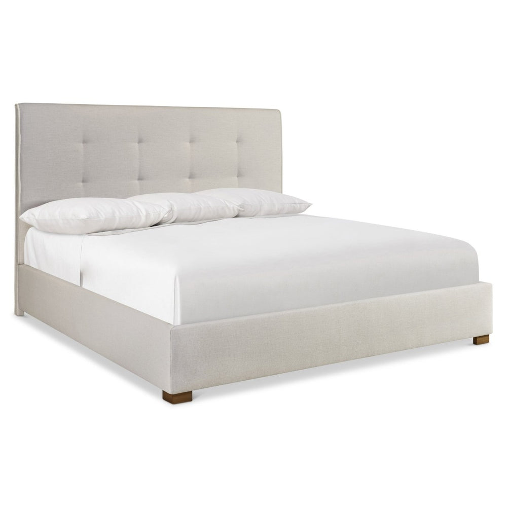 Bernhardt Bernhardt Mason Upholstered Panel Bed Tufted Headboard Transitional Bedroom Frame K2304