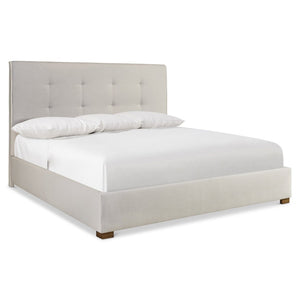 Bernhardt Bernhardt Mason Upholstered Panel Bed Tufted Headboard Transitional Bedroom Frame K2304