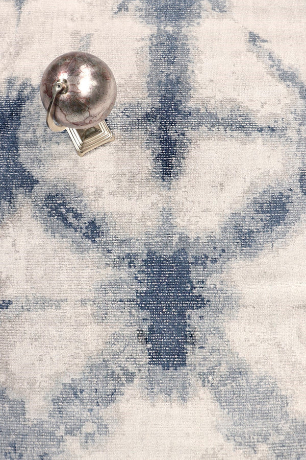 Pasargad Home Shibori Collection Hand-loomed Bamboo Silk & Wool Area Rug For Cozy Spaces   Pel-12 10x14