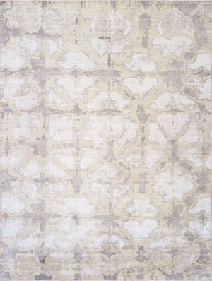 Pasargad Home Shibori Collection Hand-loomed Bamboo Silk & Wool Area Rug For Cozy Spaces   Pel-14 9x12