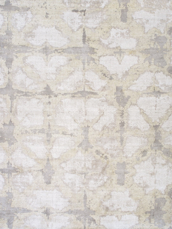 Pasargad Home Shibori Collection Hand-loomed Bamboo Silk & Wool Area Rug For Cozy Spaces   Pel-14 9x12