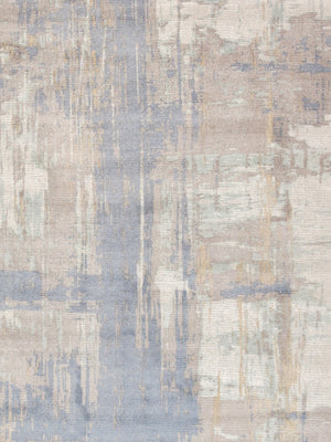 Pasargad Hand-loomed Area Rug - Soft Bamboo Silk & Wool, Perfect For Playrooms And Bedrooms   Pel-17 10x14