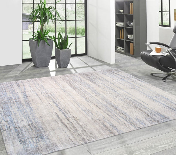 Pasargad Home Modern Collection Handloom Ivory Bsilk & Wool Area Rug For Cozy Family Spaces   Pel-47 10x14
