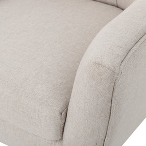 English Elm Club Chair Tufted Back Rubberwood Legs Mid-century Modern Accent Seat for Living Rooms 60751.00WET