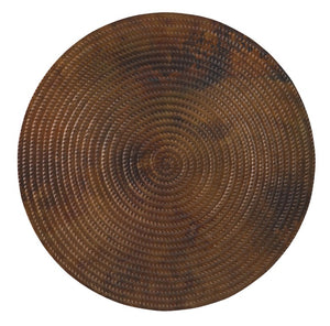 Hooker Furniture Parkcrest Aged Copper Martini Table With Forged Dark Metal Base — Compact Rustic-Modern Accent, 18" 5527-80117-COR