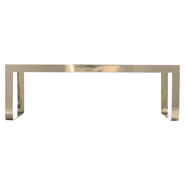 Bernhardt Bernhardt Capiz Shell Aster Cocktail Table With Brass-Plated Base, 52" Rectangular Luxe Accent 321021