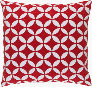 Surya Perimeter 18"L X 18"W Durable Cotton Accent Pillow - Modern Charm For Any Decor Space! White Cotton Per001-2020d