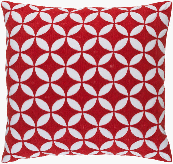 Surya Perimeter 18"L X 18"W Durable Cotton Accent Pillow - Modern Charm For Any Decor Space! White Cotton Per001-2020d