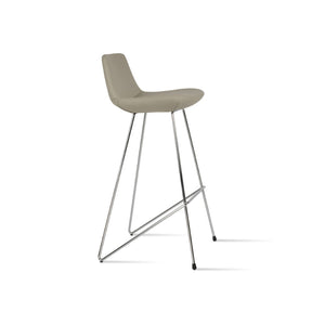 Soho Concept Pera Cat Wire Barstools & Counterstools - Stylish Boucle, Velvet & Nubuck Fabrics, 10-year Guarantee! Chrome  Soho-concept-dining-chair-09647