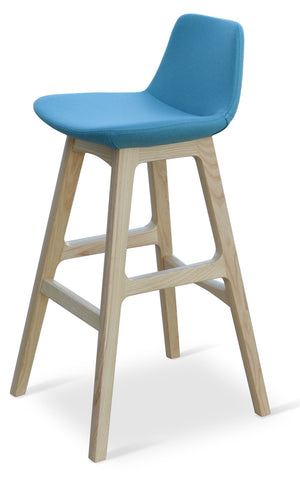 Soho Concept Pera Solid Wood Barstools & Counterstools - Elegant Camira Yoredale Fabric, 10-year Guarantee, Leather Ash  Soho-concept-dining-chair-09608