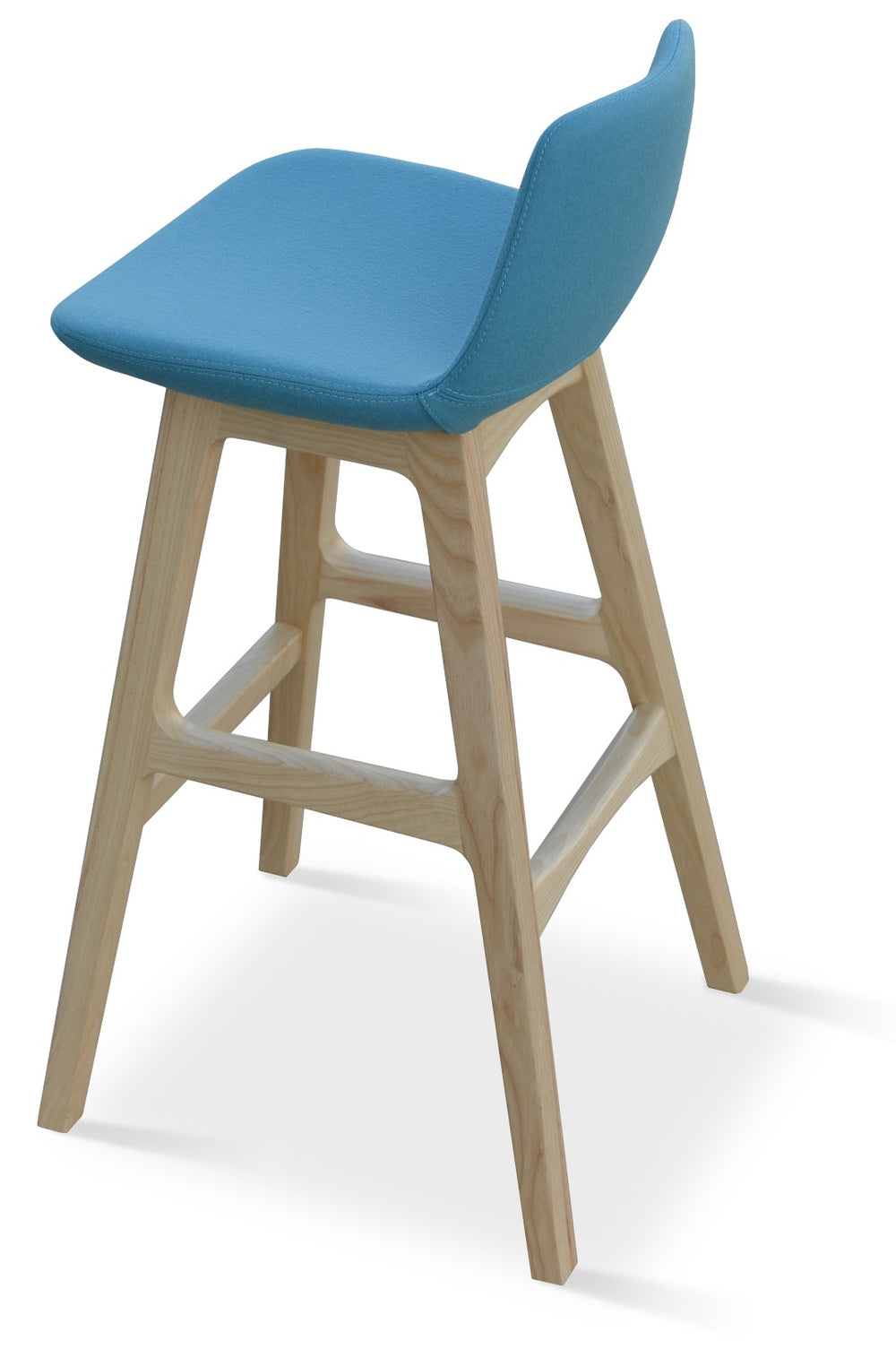 Soho Concept Pera Solid Wood Barstools & Counterstools - Elegant Camira Yoredale Fabric, 10-year Guarantee, Leather Ash  Soho-concept-dining-chair-07093