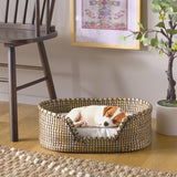 Safavieh Sarge Pet Bed with Cushion Beige / Natural PET1802A