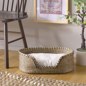 Safavieh Sarge Pet Bed with Cushion Beige / Natural PET1802A