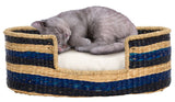 Safavieh Elyon Pet Bed with Cushion Beige / Natural / Black / Blue PET1803A