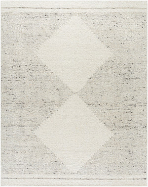 Surya Peru 2' X 3' Handwoven Wool Rug - Bohemian Global Style, Durable No-pile Construction, Easy Care Ivory Wool Peu2301-810