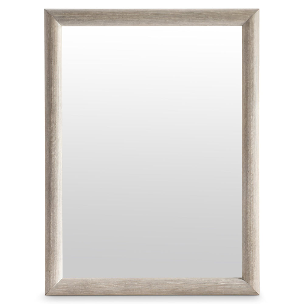 Bernhardt Bernhardt Lucerne Wire-brushed Oak Wall Mirror with Warm Alba Finish Modern Rustic 393332