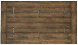 Hooker Furniture Bluewind Rustic Flip-Top Console Table With Distressed Saddle Brown Finish, Drawers & Pewter Hardware 5960-85001-BRN