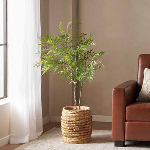 Christopher Knight Home® - Noble House - Purling 4' X 2.5' Artificial Heavenly Bamboo Nandina Tree, Green