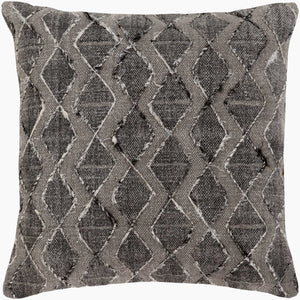 Surya Peya 20"L X 20"W Global Inspired Accent Pillow – Durable Cotton Design For Elegant Home Decor White Cotton,Cotton Pey002-2020d