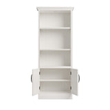 Parker House Shoreham - Effortless White 35 In. Door Bookcase Effortless White Acacia Solids / Birch Veneers SHO#435-EFW