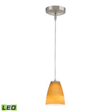 Low Voltage 5'' Wide 1-Light Mini Pendant - Brushed Nickel - Includes LED Bulb PF1000/1-LED-BN-DS Elk Lighting