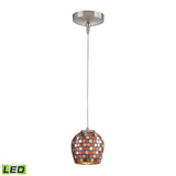 Low Voltage 5'' Wide 1-Light Mini Pendant - Chrome - Includes LED Bulb PF1000/1-LED-BN-MLT Elk Lighting