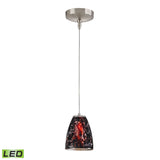 Low Voltage 5'' Wide 1-Light Mini Pendant - Brushed Nickel - Includes LED Bulb PF1000/1-LED-BN-SL Elk Lighting