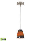 Low Voltage 5'' Wide 1-Light Mini Pendant - Brushed Nickel - Includes LED Bulb PF1000/1-LED-BN-US Elk Lighting