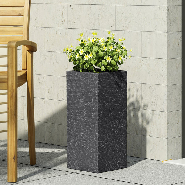 English Elm Mgo Concrete Column Planter Handcrafted Architectural Outdoor Entryway Statement Piece 73347.00