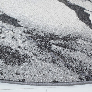 Safavieh Pacific 865 Power Loomed Contemporary Rug Dark Grey / Light Grey 6'-7" x 9'