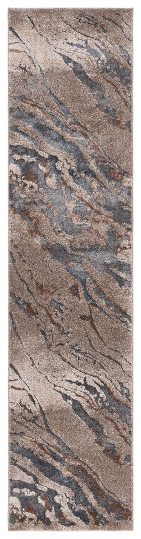 Safavieh Pacific 865 Power Loomed Contemporary Rug Grey / Brown PFC865H-9